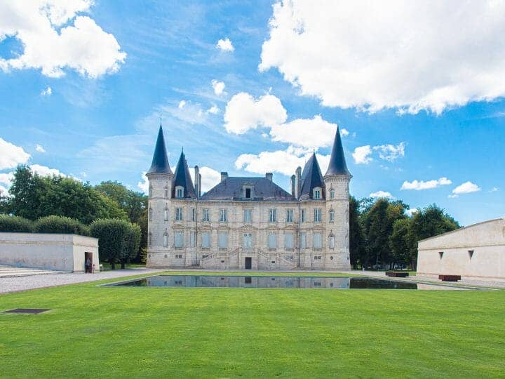 Chateau Pichon Longueville à Pauillac sur la route des vins du médoc